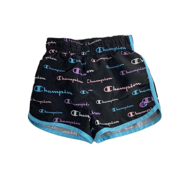 Champion Girl’s Activewear Logo Print Shorts - Picture 1 of 4